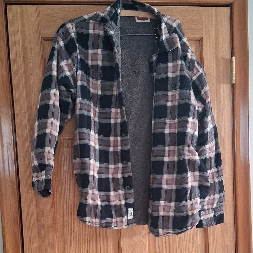 Wrangler Gray Sherpa-Lined Shirt